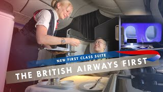 British Airways First Class Suites onboard Boeing 777300ER from New York JFK to London LHR on BA182 [upl. by Plato]