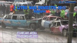 3 Litre Mag Domestic 2011  Banger Racing Highlights  Standlake Arena [upl. by Kielty980]