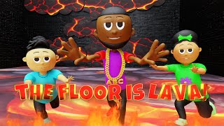 🌋The Floor Is Lava Dance 🥵🔥 Brain Break Songs amp Games whatsthatrhyme [upl. by Hayidah]