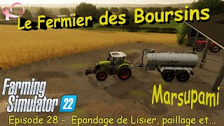 Le Fermier des Boursins  Episode 28  Epandage de lisier paillage et [upl. by Nnylamme]