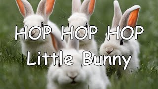 HOP HOP HOP Little Bunny  A Hippity Hoppity Childrens Song [upl. by Noletta452]