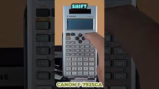 Cómo configurar el formato de fracción impropia en tu calculadora CANON F792SGA [upl. by Arahs]
