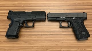 Springfield Armory XDM Elite Compact Vs Glock 19 Review And Comparison [upl. by Lacombe942]