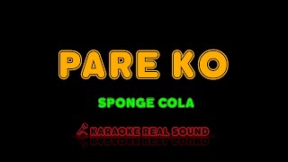 Sponge Cola  Pare Ko Karaoke Real Sound [upl. by Noiro876]