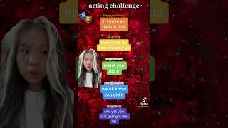 Acting challenge • [upl. by Zizaludba]