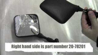 Emgo Replacment Suzuki DRDRZSP Mirror Comparison [upl. by Epilihp]