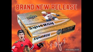 1 OF 1 ON RELEASE DAY WOW  2024 UPPER DECK SYNERGY NHL  HOBBY BOX OPENING WATCH TILL VERY END [upl. by Devi]