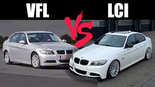 BMW E90E91 LCI vs pre Lci VFL vs FL [upl. by Lohse933]