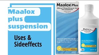 Maalox plus suspension for acidityflatulenceIndigestion uses and sideeffects review Medic Health [upl. by Akerdnuhs]