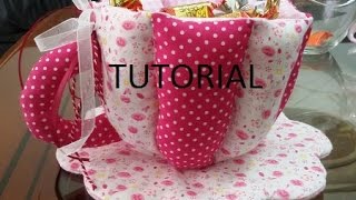 TAZZA IN STOFFA TUTORIAL [upl. by Curson74]