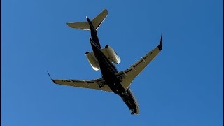 Flexjet Embraer Praetor 500 Landing IAD N448FX [upl. by Sremmus561]