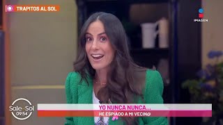 Cuando Paulina Mercado espió a unos extraños haciendo el delicioso  Trapitos al Sol  Sale el Sol [upl. by Dnalerb334]