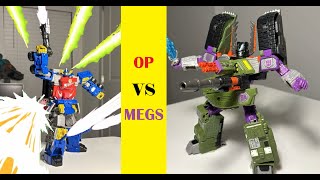 TF ARMADA Optimus Prime VS Megatron Stop Motion [upl. by Nylissej]