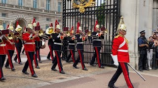 Changing of the Guard at Buckingham Palace  July 2022 [upl. by Photina]