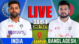 India vs Bangladesh 2nd Test Day 4  IND vs BAN SESSION 2  IND VS BAN Live Score amp Commentary [upl. by Assela982]