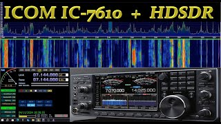 ICOM IC7610 CON HDSDR SU PC WINDOWS installazione e prova [upl. by Ojaras]