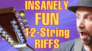 10 INSANELY Fun 12STRING Riffs You Must Learn Now [upl. by Mohandis]