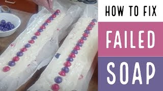 HUGE Soap Fail and How I fixed it How to Rebatch Soap How To Make Soap [upl. by Tedra]