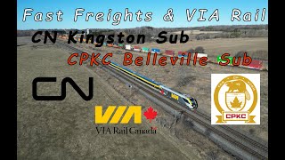 CNVIACPKC  Dawn to Dusk on CNs Kingston amp CPKCs Belleville Subdivisions in Ontario  March 2024 [upl. by Nivek]