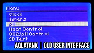 Project AquaTank  Old UI Demo 128x64 LCD and Buttons [upl. by Perkins]