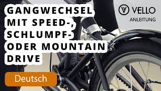 VELLO Anleitung Gangwechsel mit Speed Schlumpf oder Mountain Drive [upl. by Villada624]