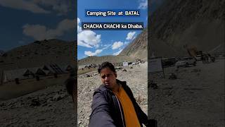 Camping site at Batal kaza spitivalley spitiroads manali chandratal trending trendingshorts [upl. by Ardnahc]