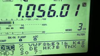 Icom IC746PRO decoding RTTY on screen [upl. by Orag244]