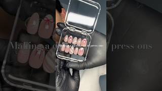 Custom set of Christmas press ons nails dndgelpolish nailart dndgel dndnails [upl. by Enelkcaj]