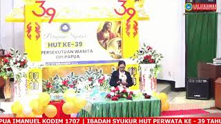 IBADAH SYUKUR HUT PERWATA KE 39 TAHUN  JUMAT 01 NOVEMBER 2024  JEMAAT GPI PAPUA IMANUEL KODI… [upl. by Meryl]