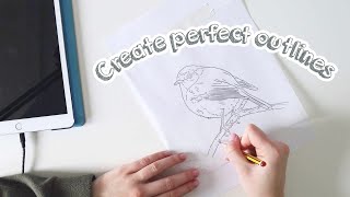 How to Create Perfect Outlines Using the Tracing Paper Method  How to Draw Accurately Everytime [upl. by Lura]