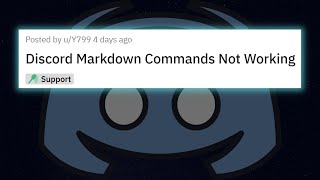 Discord markdown feature removed or missing issue acknowledged [upl. by Natalia]