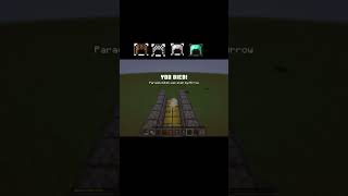 Minecraft armour Vs arrow 😯😯😯trending gaming shorts trendingshorts [upl. by Monie]