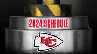 Chiefs 2024 Schedule Release  Hydraulic Press  Kansas City Chiefs [upl. by Brogle]