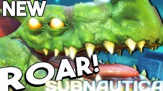 Subnautica  NEW SEA DRAGON ROAR CURE ANIMATION amp SOUNDS UPDATE CUTEFISH UPDATE  Gameplay [upl. by Rengaw993]