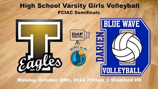 FCIAC Girls Volleyball Semifinal 2  2 Darien vs 3 Trumbull [upl. by Amando]