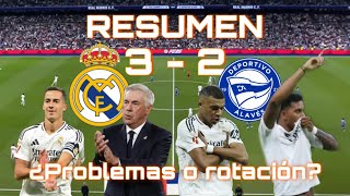 RESUMEN del Real Madrid Vs Alavés Jornada 7 ¿Descuido o simple rotación para descansar jugadores [upl. by Ahsam]