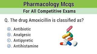 Pharmacology Mcqs  pharmacy mcq  pharmacist exam preparation [upl. by Eelram]