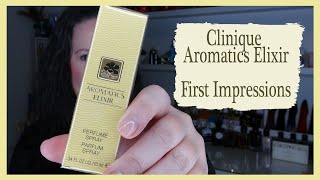 Clinique Aromatics Elixir  Perfume  First Impressions Review [upl. by Hibbs]