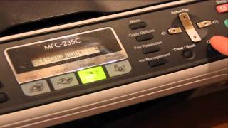 Brother MFC 235C Printer  How to Check Ink Volume [upl. by Kev]