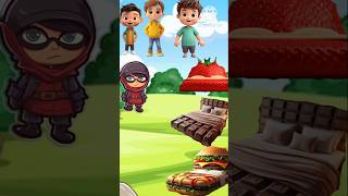 Chor ka bed kon sa hai trending funnyvideo kidscartoon  chocolate berger [upl. by Llorrac]