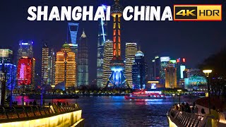 Shanghai Walking Tour 4K  Night Walk in Shanghai  The Bund  Nanjing Road [upl. by Treve624]