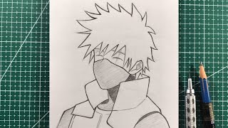 easy How to Draw Kakashi  anime drawing tutorial  easy to draw [upl. by Harleigh]