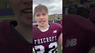 Finn Holmes postgame after regional final Foxcroft win over Winslow [upl. by Harp279]