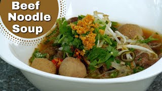 Beef Noodle Soup quotGwau Teaw Neurquot [upl. by Nimrac]