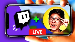 ✅ FÁCIL Como Fazer LIVE na Twitch pelo CELULAR com FACECAM [upl. by Airetahs]