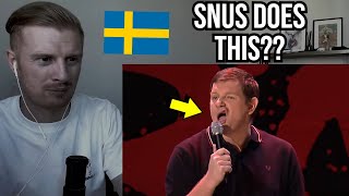 Reaction To Al Pitcher  Sweden and Snus Swedish Comedy [upl. by Seigler]