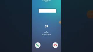 Galaxy s9 incoming call [upl. by Roslyn978]