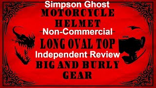 Simpson Ghost Bandit Helmet Review [upl. by Ynafets]