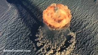 Aerial view of an atomic bomb explosion [upl. by Lefton607]