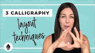 How To Layout Your Calligraphy Quotes  3 Easy Techniques For Beginners [upl. by Birmingham]